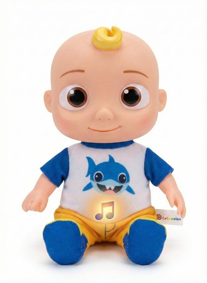 Musical Bedtime JJ Doll Coco-melon Baby Toy – Soft Plush Body Toy for Toddlers 18M+ | Plays Nursery Rhymes & Sounds | JJ Figure with Designer Shirt & Yellow Pants | Sleep Companion & Birthday Gift for Boys & Girls - Image 2